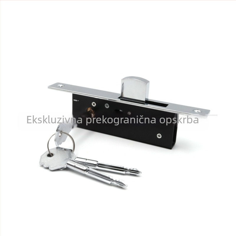 Mortise brava za aluminijska vrata – modeli 1863/1862/1868, galvanizirani čelični, ugrađena montaža, s ključem