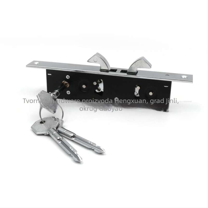 Mortise brava za aluminijska vrata – modeli 1863/1862/1868, galvanizirani čelični, ugrađena montaža, s ključem