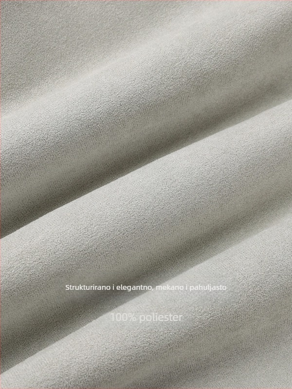 Ženska jakna od umjetnog velura s integriranim plišem, korejski stil, debela zimska, standardna duljina, zip, poliester