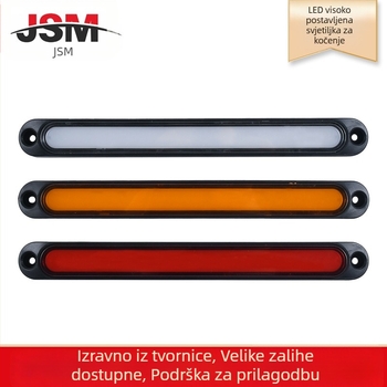 LED stražnja svjetiljka za kamione, 15-LED svjetlosni vodič za kočnice, 24V, 5W, 6000K