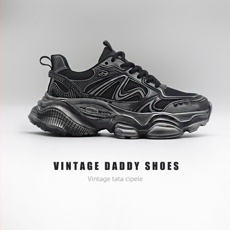 Muške tenisice Dad Shoes - Gornji dio KPU, EVA đon, šnurovanje, nizak vrh, debeli peta 3–5 cm