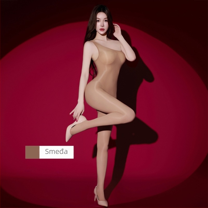 Ženske čarape s uljastim izgledom, bezšivne, tanke, jedne boje, za sve sezone