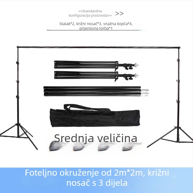 Fotografska pozadina Dragon Door Frame - metalna konstrukcija, 3 segmenta, nosivost 5 kg