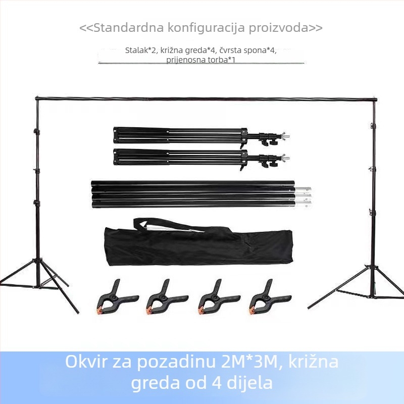 Fotografska pozadina Dragon Door Frame - metalna konstrukcija, 3 segmenta, nosivost 5 kg