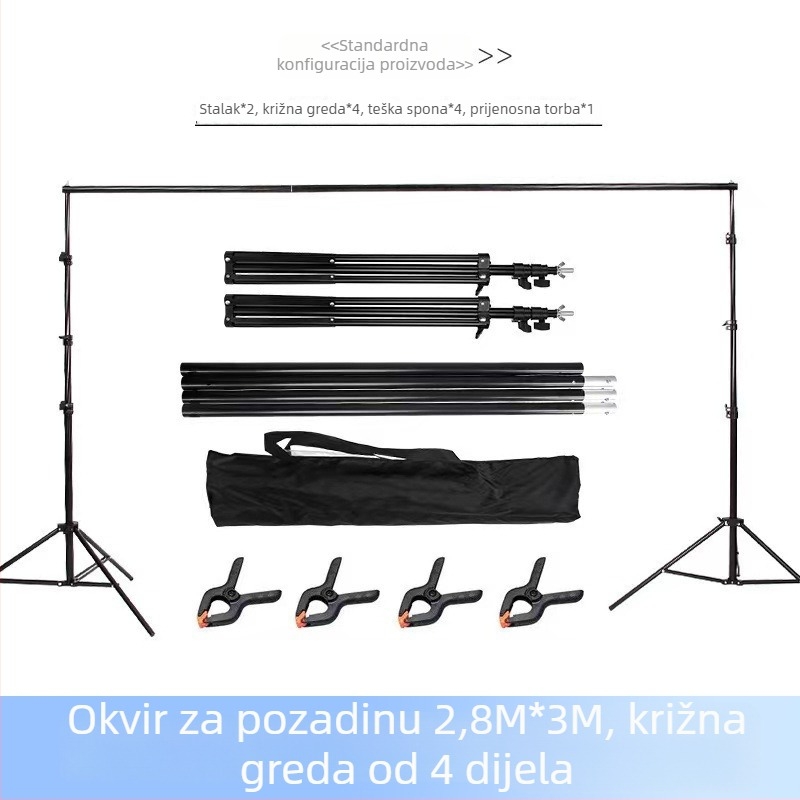 Fotografska pozadina Dragon Door Frame - metalna konstrukcija, 3 segmenta, nosivost 5 kg