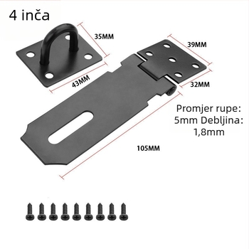 Zatezač vrata od nehrđajućeg čelika – zasun za vrata i ormarić, moderan minimalistički dizajn (WITT RIGHT)
