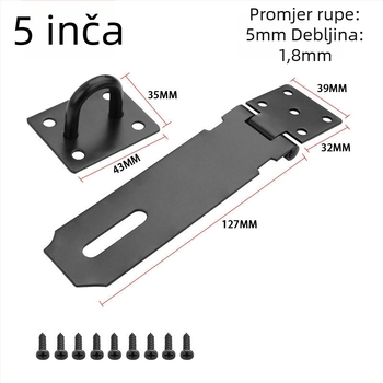 Zatezač vrata od nehrđajućeg čelika – zasun za vrata i ormarić, moderan minimalistički dizajn (WITT RIGHT)