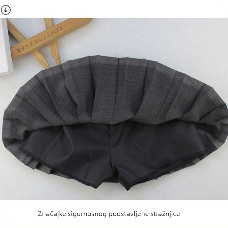 Dječja plisirana suknja u stilu fakulteta, 100% poliester, za djevojčice starije od 8 godina