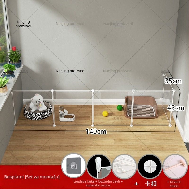Modularna unutarnja ograda za pse (Materijal: Drugo; Porijeklo: Drugo; Za: Pse)