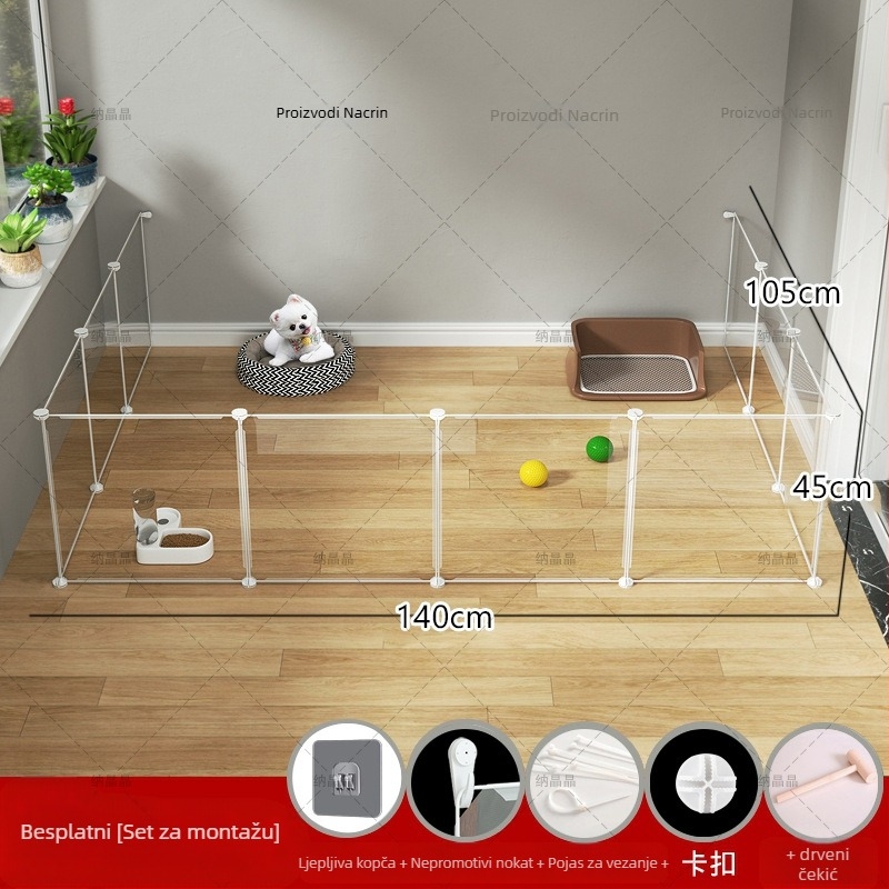Modularna unutarnja ograda za pse (Materijal: Drugo; Porijeklo: Drugo; Za: Pse)