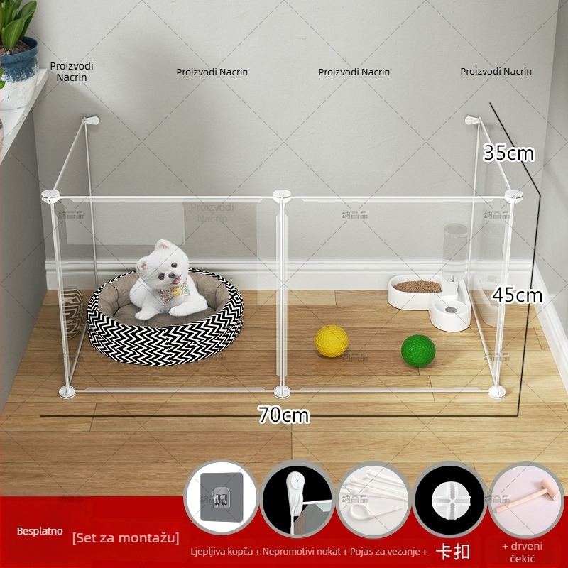 Modularna unutarnja ograda za pse (Materijal: Drugo; Porijeklo: Drugo; Za: Pse)