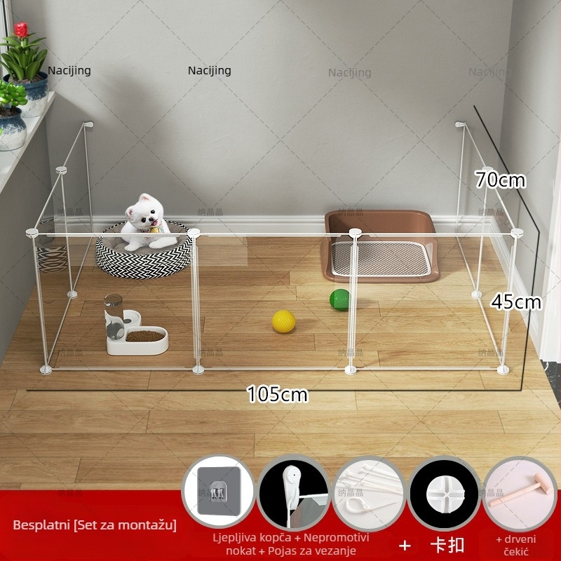 Modularna unutarnja ograda za pse (Materijal: Drugo; Porijeklo: Drugo; Za: Pse)