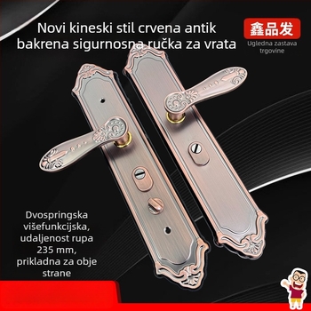 Xinpinfa kvaka za vrata od nehrđajućeg čelika sa zaključavanjem, staro-retro ručka, moderan minimalistički dizajn