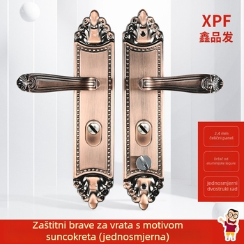Katanac za ručicu sigurnosnih vrata – model 950001, aluminij, Xinpin hair, moderan stil jednostavnosti