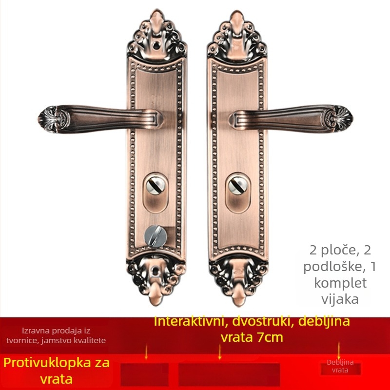 Katanac za ručicu sigurnosnih vrata – model 950001, aluminij, Xinpin hair, moderan stil jednostavnosti