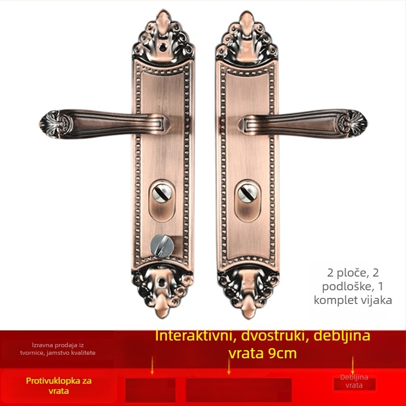 Katanac za ručicu sigurnosnih vrata – model 950001, aluminij, Xinpin hair, moderan stil jednostavnosti