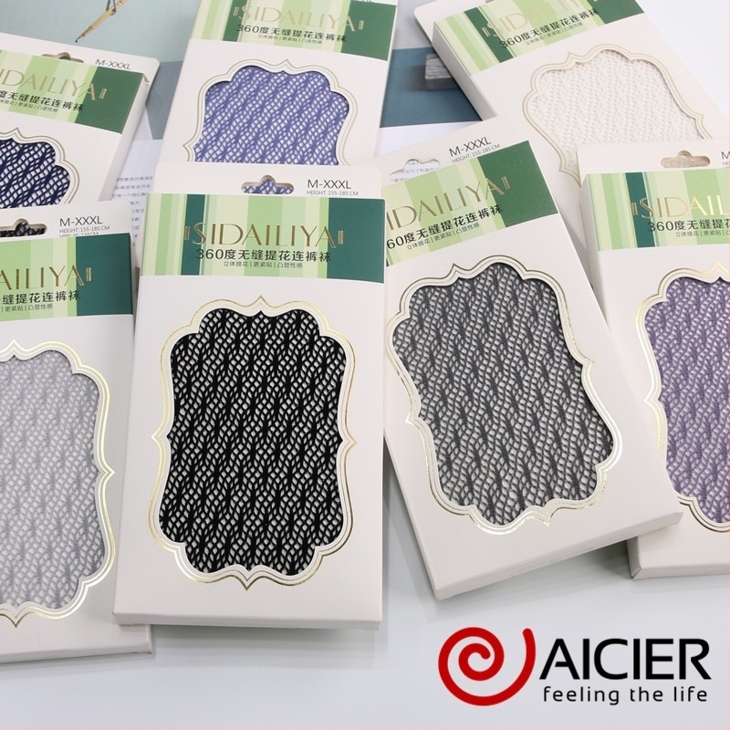 Bezšivne tanke hulahopke s prozirnim mrežastim uzorkom, najlon