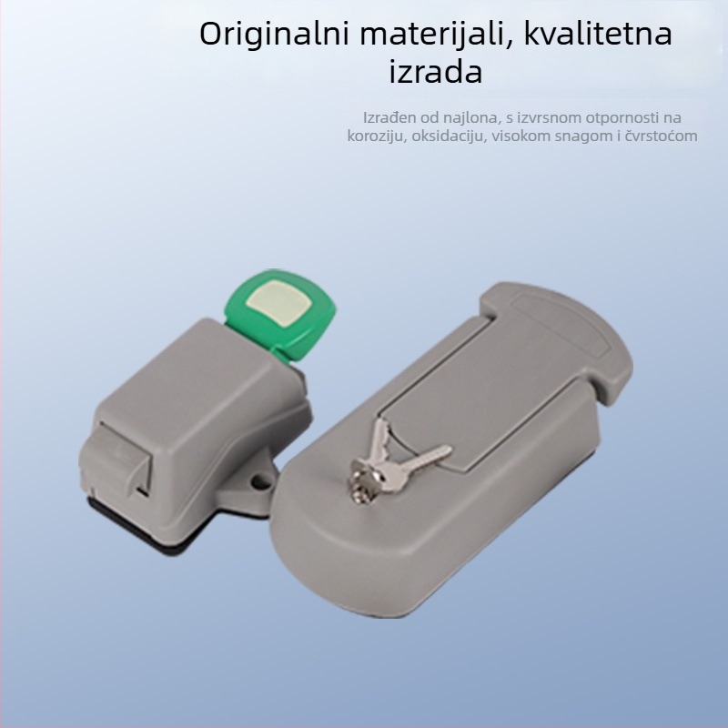 Mortise brava za vrata 1580, tijelo od najlona, za industrijsku primjenu i skladištenje
