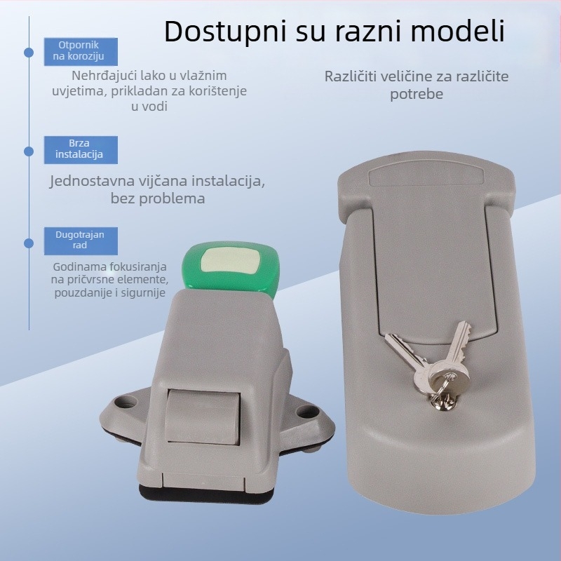 Mortise brava za vrata 1580, tijelo od najlona, za industrijsku primjenu i skladištenje