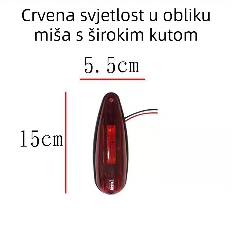 LED kutna svjetiljka za kamione 24V — 5W, LED astigmatizam, vijek trajanja 20 000 h (Model: LED mekana donja kutna svjetiljka)