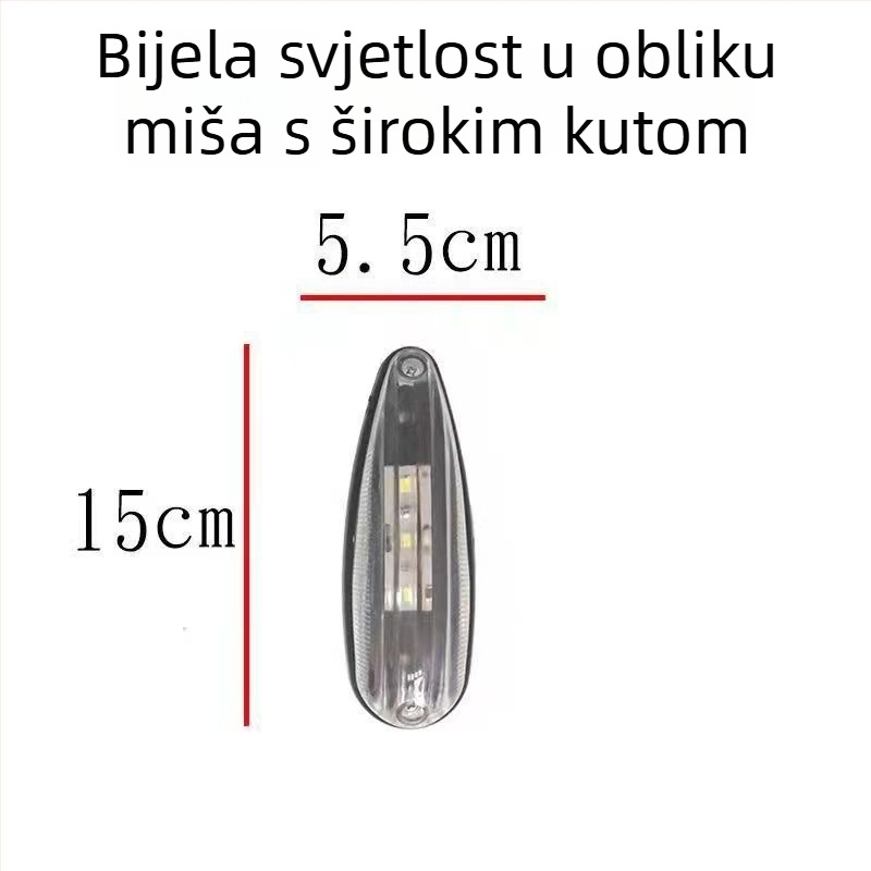 LED kutna svjetiljka za kamione 24V — 5W, LED astigmatizam, vijek trajanja 20 000 h (Model: LED mekana donja kutna svjetiljka)