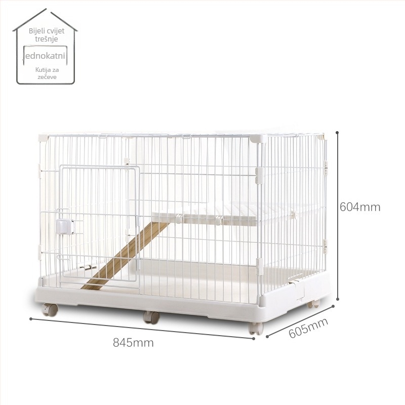 Višeslojni kavez za zečeve za unutarnju upotrebu, marka Chuangyi, materijal: plast-čelična konstrukcija