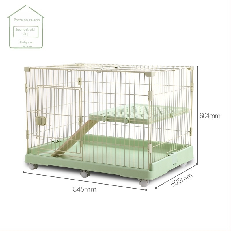 Višeslojni kavez za zečeve za unutarnju upotrebu, marka Chuangyi, materijal: plast-čelična konstrukcija