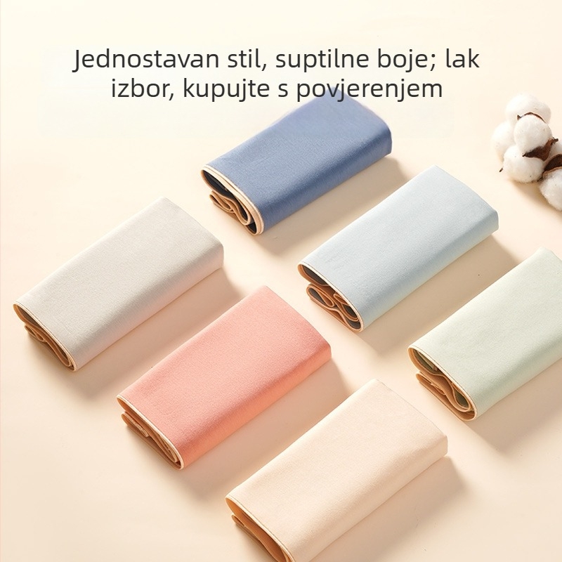 Ženske gaćice visokog struka bez šavova, pamuk, prozračne i antibakterijske; glavni materijal 95–100% pamuk; podstava prepona 100% pamuk