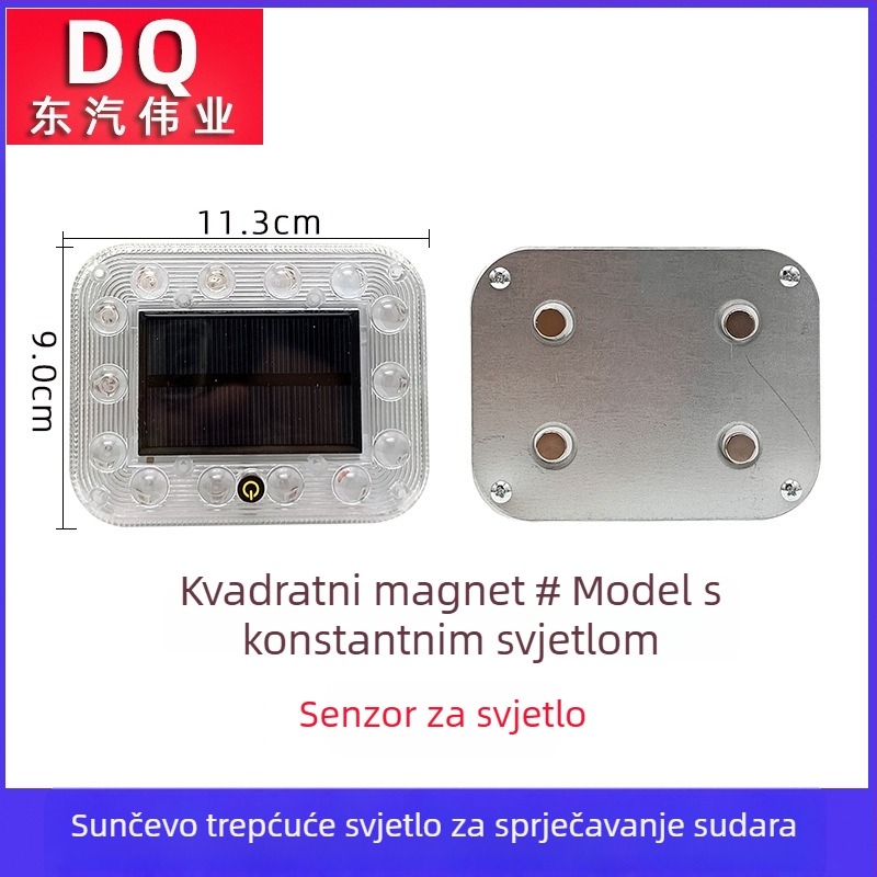 LED stražnja svjetla za vozilo – solarno napajanje, bez vodiča, Solar flash tail light, 3.7V, LED PC kućište