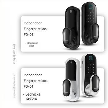 Jue Sheng FD-01 brava od cinkove legure s otiskom prsta i lozinkom za unutarnja drvena vrata, ured/stanovanje