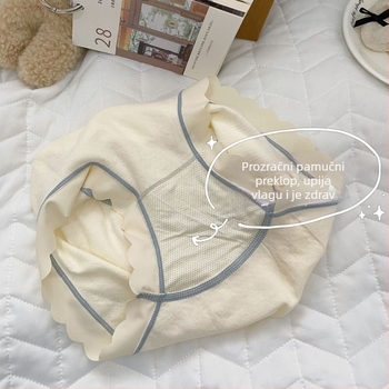 Ženske gaćice srednjeg struka od najlona, prozračne, bez vidljivih linija, podrška bokovima, jednofarbene