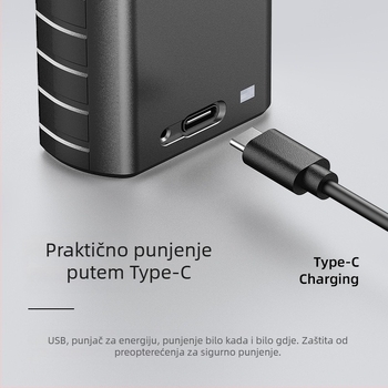 Walkie-Talkie za vanjsku upotrebu: 8W, 16 kanala, domet 3–5 km, baterija 5800 mAh, zaslon, otporan na prašinu