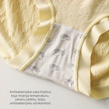 Plus-size ženske gaćice bez šavova – pletene, srednji pojas, podizanje bokova, prozračne viskoze, podstava 90–95% viskoze