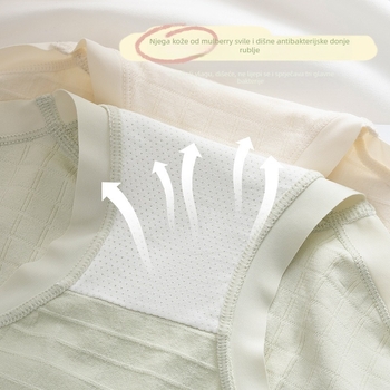 Ženske bešivne gaćice sa srednjim visokim strukom, od najlona, podstava u predjelu stidnih dijelova od Mulberry svile, prozračne i udobne