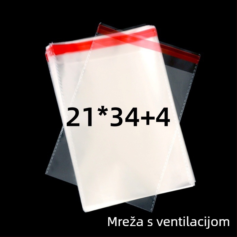 OPP samoljepljene prozirne vrećice za pakiranje s tiskanim logom | Materijal: plastika; Tolerancija širine: 2 mm; Upotreba: pakiranje malih predmeta, poput nakita