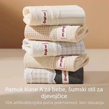 Ženske pamukaste bešivne gaćice, antibakterijske, prozračne, srednje visoke struka, prugasti uzorak
