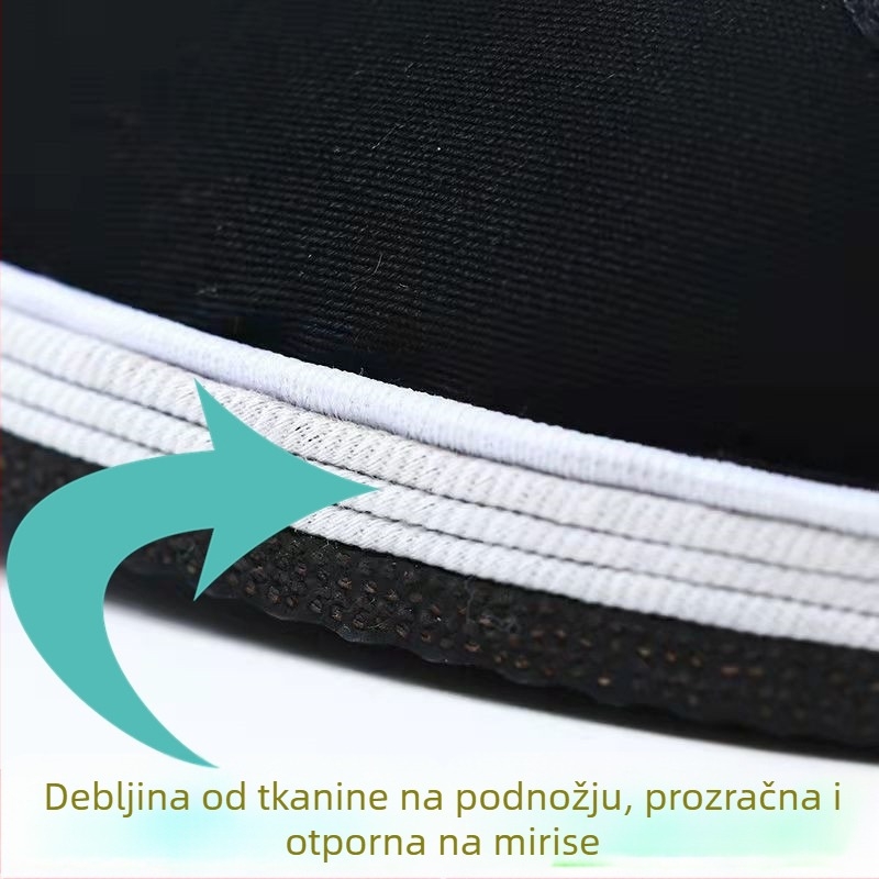 Muške platnene tenisice s potplatom s uzorkom gume, ručno izrađene, prozračne, otporne na habanje