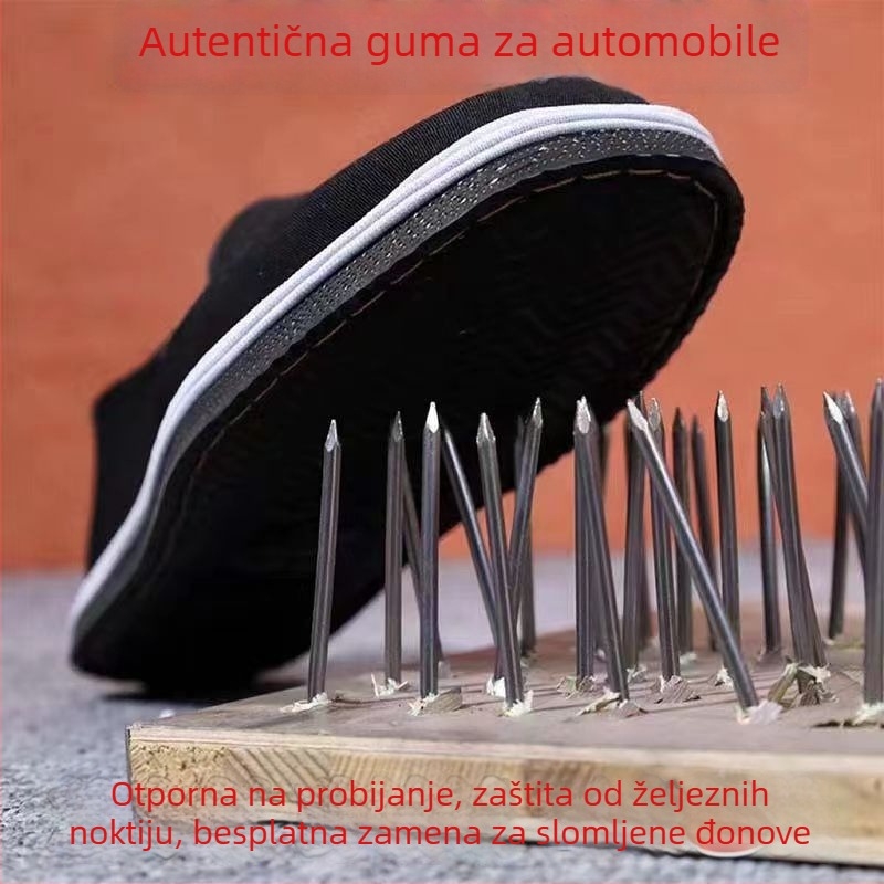 Unisex platnene tenisice s gumom potplatom i višeslojnom potplatom, okrugla prst, gornji dio od Cardan platna, elastična traka, šivana konstrukcija