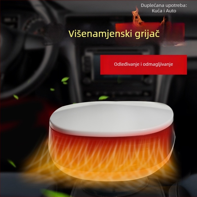 Auto grijač i odmagljivač vjetrobranskog stakla, 12V/24V, 200W, ABS + bakar, model CX-22-10