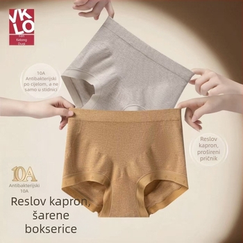 Ženske bokserice od modalnog materijala, srednje-visokog struka, elastične i prozračne, s 80–90% modala i podstavom od viskoze