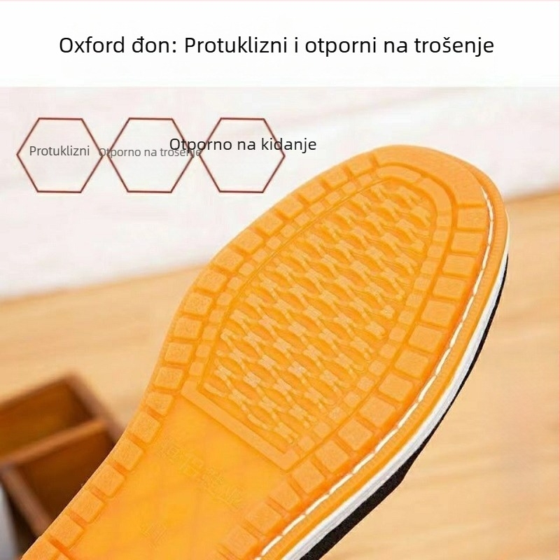 Casual muške platnene tenisice – platneni gornji dio, okrugli vrh, pamuk unutrašnjost, šivane, niski profil