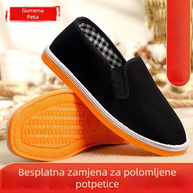 Platnene slip-on tenisice, unisex, niski profil, zaobljena nosna kapica, prozračne platnene