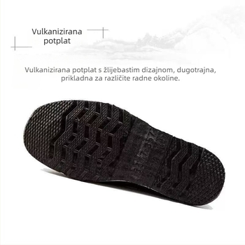 Muške platnene tenisice — pamuk gornji dio, gumeni đon, niski vrh, elastično zatvaranje, vulkanizirani đon