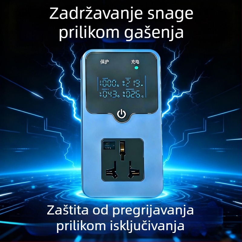 Automobilski uzemljivački adapter Smart Grounding Treasure, pametan, ABS kućište, 3500W, grijanje i očuvanje topline