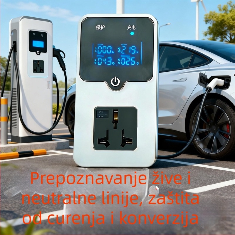 Automobilski uzemljivački adapter Smart Grounding Treasure, pametan, ABS kućište, 3500W, grijanje i očuvanje topline