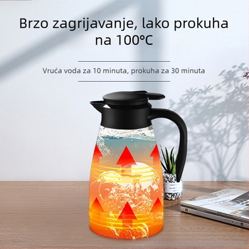 Automobilski električni čajnik za vodu, nehrđajući čelik, 12V/24V, 200W, model H2o