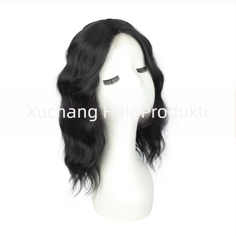 Top Hairpiece za kovrčavu kosu, lagan volumen, termički otporan sintetički materijal Hp327, za žene