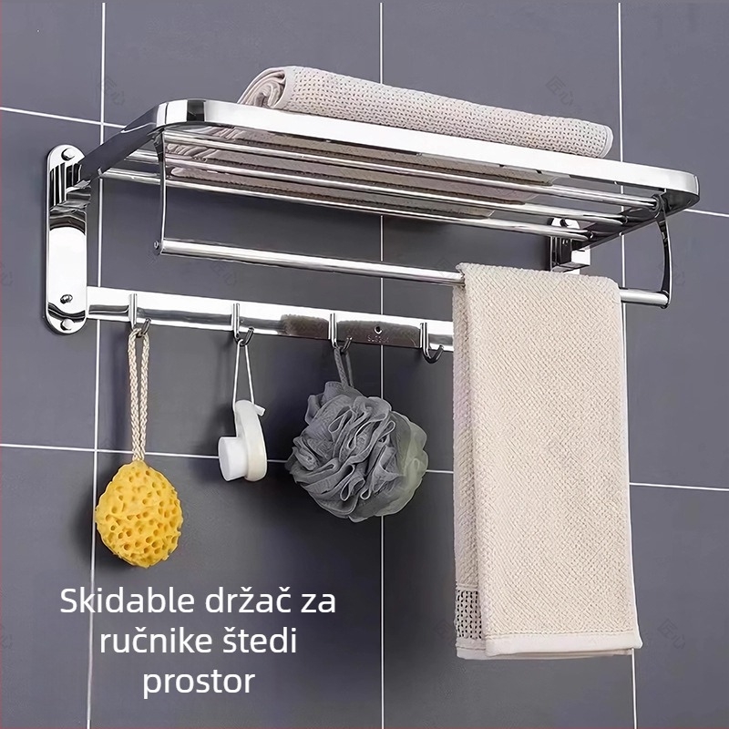Pet dijelni set za kupaonicu od nehrđajućeg čelika s poliranim završetkom - stil laganog luksuza, marka Craftsmanship, certificirano
