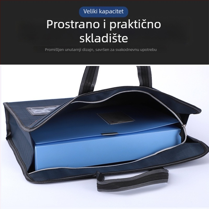 Dokumentarna torba – Unisex, debela konferencijska torba za ured i trening, višeslojna torba za dokumente; Marka: Falaida, Materijal: Oxford platno, Stil: Zip, Oblik: Pravokutna