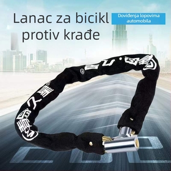 Jiuxing Lančani Zaključavač s Navlakom od Platna – Bakreni Materijal, Za vozila, Moderan Minimalistički Stil